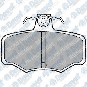 DELPHI LP617 Fren Balatasi Arka (82mm) Primera Almera 00-